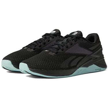 Imagem de Reebok Tênis feminino Nano X3 Mesh Lifestyle casual e moderno, Preto/Azul Pérola/Branco, 35