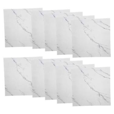 Imagem de Placa Adesiva Autocolante Marmore Falso Papel Parede Decorativo Obra R