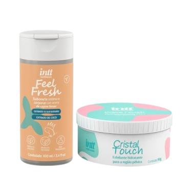 Imagem de Conjunto Esfoliante Corporal Cristal Touch + Sabonete Líquido Unissex Feel Fresh Vegano Capim Limão, Uso Externo