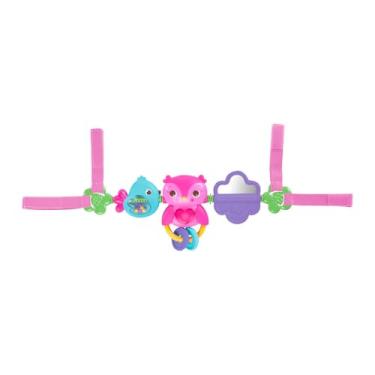 Imagem de Arco para Carrinho Busy Birdies, Rosa, com Som, Luzes e Chocalhos, 0 Meses+