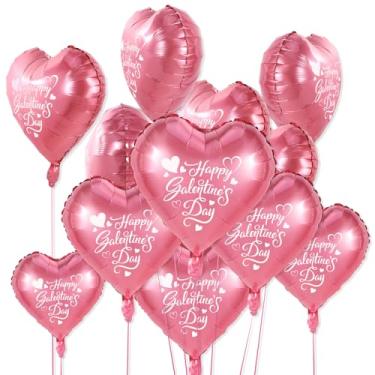 Imagem de DPKOW 30 peças de balões galentinos, decorações felizes para o dia das galentinas, 45,7 cm, coração rosa, enfeites de dia dos namorados, decoração romântica para meninas e amigas
