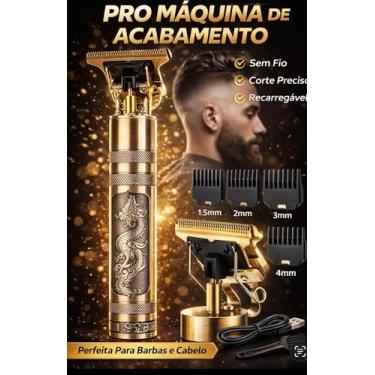 Imagem de Máquina Dragão Barbear Acabamento Cortar Cabelo Recarregável