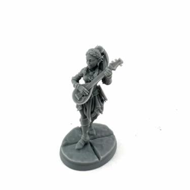 Imagem de Elf Bard Alt Sculpt 7124, Ryelle Rainheather (Dungeon Dwellers) | Bones USA TTRPG Miniature