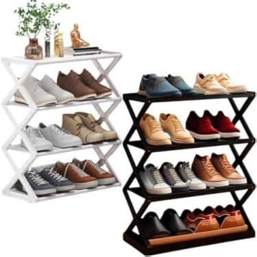 Imagem de Organizador de sapatos versatil para casa, com prateleiras e leve, sortido - Cores sortidas