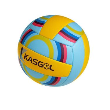 Imagem de Bola De Vôlei Kasgol Azul E Amarelo Nº5 Tamanho Padrão