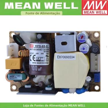 Imagem de MEAN WELL RPS-65 RPS-65-12 RPS-65-24 Fonte de alimentação médica verde