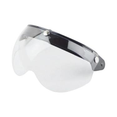 Imagem de Capacete De Motocicleta Retro Com Visor De Sol À Prova De Vento, Óculo