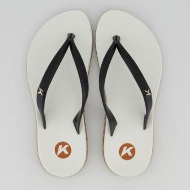 Imagem de Chinelo Kenner Ibiza Pro Feminina Branco e Preto-Feminino