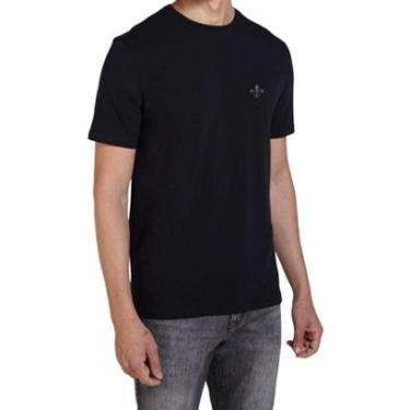 Imagem de Camiseta Masculina Dudalina MC Malha Preta - 08771524-Masculino