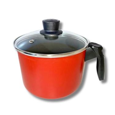 Imagem de Caneco Fervedor 16 Cm Antiaderente Teflon Com Tampa De Vidro