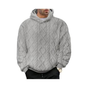 Imagem de Suéter Jaqueta Esportiva Masculina De Veludo Jacquard Dupla Face Com C