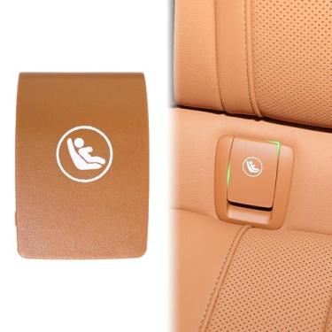 Imagem de BJchiwu Tampa de encaixe de âncora de assento de segurança infantil traseira Isofix adequada para BMW Série 5 G30 G31 G32 2017-2022 M5 518d 520d 520id 525d 530d 540dx M550dx, capas de suporte de