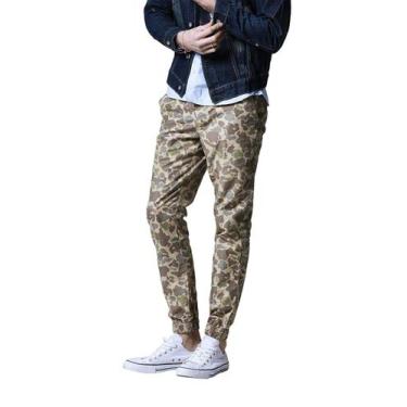 Imagem de Calças Chino Jogger masculinas, tamanho 36, damasco - Match