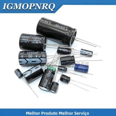 Imagem de Capacitor Eletrolítico De Alumínio 100UF 220UF 330UF 470UF 680UF 20PCS