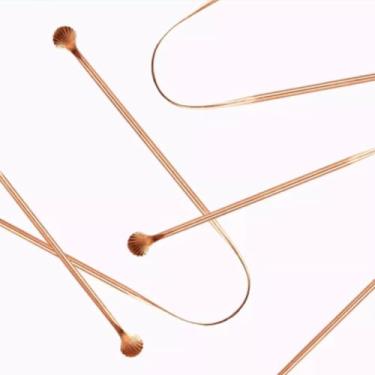 Imagem de Limpador Raspador Higienizador De Língua Cobre Higiene Bucal