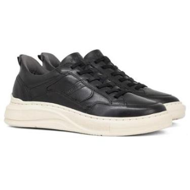 Imagem de Tênis Democrata Masculino Pace Couro Calce Fácil Confortável Cadarço 653101-Masculino