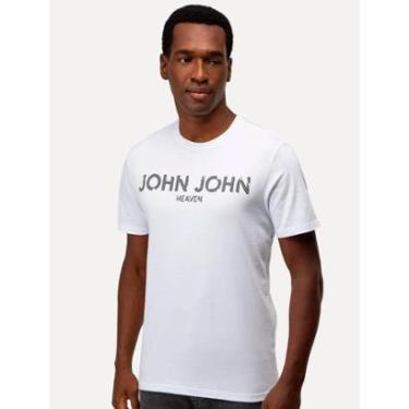 Imagem de Camiseta John John Masculina Regular Eroded Heaven Branca-Masculino
