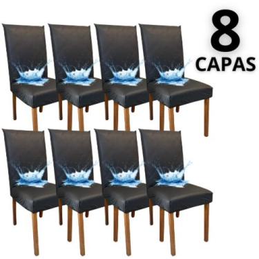 Imagem de Capas de Cadeira de Jantar 100% Impermeável 8 Lugares material sintéti