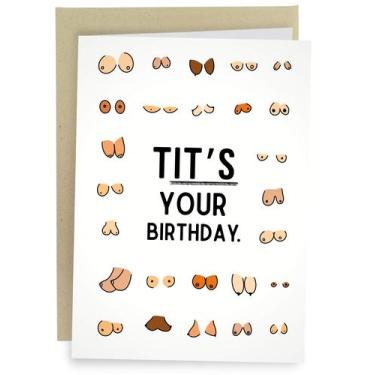 Imagem de Cartão de aniversário Sleazy Greetings Funny Boob for Him Her