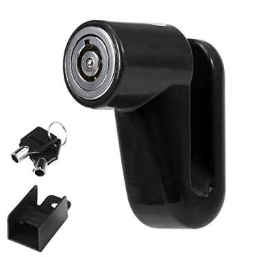 Imagem de Trava de disco anti-furto para moto bicicleta freio roda cadeado rotor ciclismo com duas chaves