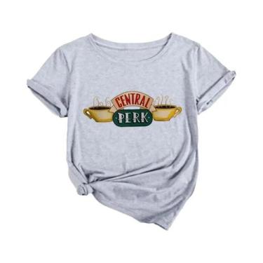 Imagem de Camiseta Feminina Central Perk Friends TV Show - Blusa Estilosa Para C