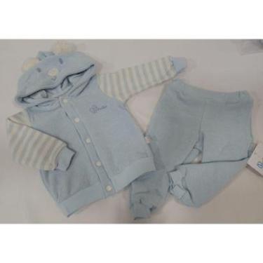 Imagem de Conjunto Soft Bebê Menino Luxo Bordado Inverno Paraiso 13140-Masculino