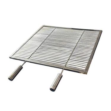 Imagem de Grelha Uruguaia Aramada 55x40cm Inox 304  Churrasco Parrilla - Major B