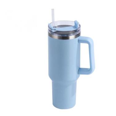 Imagem de Caneca térmica Copo de aço inoxidável com tampa de palha 1.2L - J-One