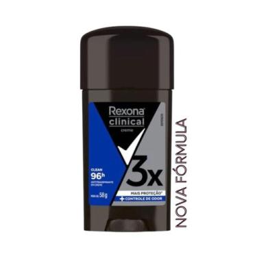 Imagem de Antitranspirante em creme Rexona Clinical Men 96h 58g
