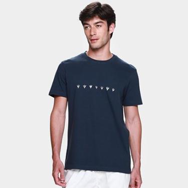 Imagem de Camiseta Slim Osklen Vintage Underwater Masculina-Masculino