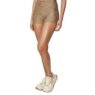 Imagem de Bermuda Colcci Jacquard Marrom Feminino-Feminino