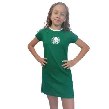 Imagem de Vestido Infantil Palmeiras Campeoníssimo Oficial, Tam 10