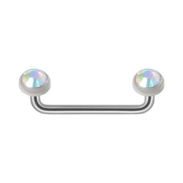 Imagem de Piercing Dermal De Titânio 14G Com Dupla Esfera E Cone Rosqueado Inter