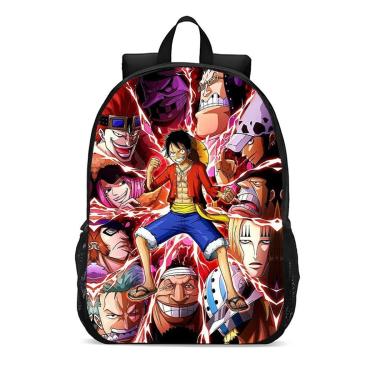 Imagem de Mochila Escolar Infanto Juvenil Anime One Piece Monkey D Luffy Novidades 0292-Unissex