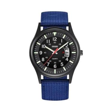 Imagem de Relógio De Quartzo Militar Masculino De Nylon 2023 Com Calendário E Da