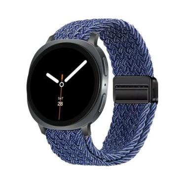 Imagem de Pulseira Magnética De Nylon Trançado Solo Loop De 40mm 44mm 46mm Para 