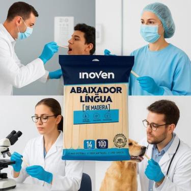 Imagem de 500 Palito Madeira Depilação Picolé Abaixador De Língua 14cm Para Uso 