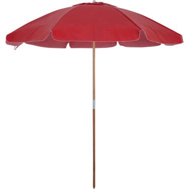 Imagem de Guarda-Sol 2,00m em Bagum e Madeira Vermelho Bel
