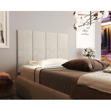 Imagem de Painel Cama Box Valence 0,90 Tecido Suede cor Nude - Comprar Moveis Em Casa