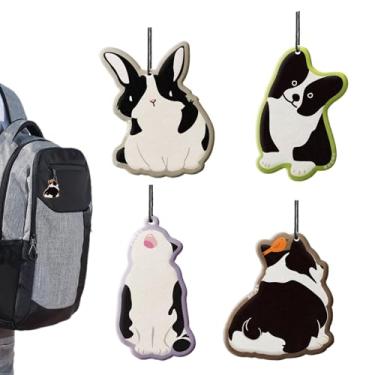 Imagem de Aromatizador de ar de , ornamento de espelho retrovisor | Tablet de perfume de de longa duração em forma de animal - para decoração de interiores de quarto de armário automotivo