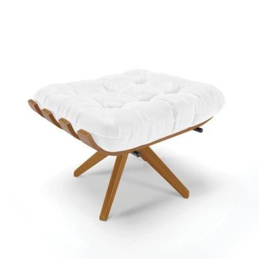 Imagem de Puff Giratório Costela Sintético PU Base de Madeira M11 - D'Rossi - DR