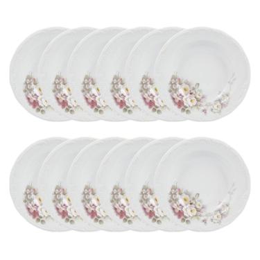 Imagem de Jogo De Pratos Fundo 12 Peças Eterna Porcelana Schmidt