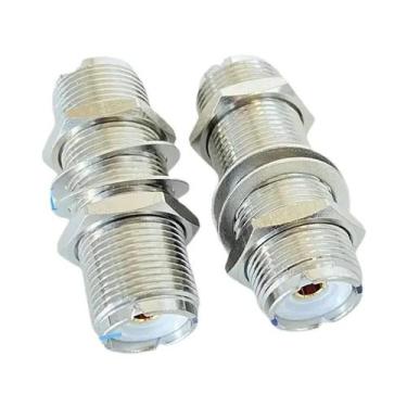 Imagem de Adaptador Coaxial RF De Ângulo Reto UHF Macho Para UHF Fêmea 3 Vias PL