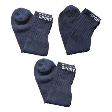 Imagem de Meia cano alto - - Sem Marca, Preto, 37 a 43