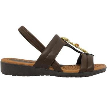 Imagem de Sandália Feminina Casual Dia a Dia Passeio Trabalho Anatômica Ultra Confort Campesi Ce165-Feminino