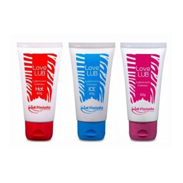 Imagem de Kit 3 Lubrificantes Íntimo Gel Love Lub Massagem Corporal - Maredifior