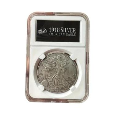 Imagem de Réplica De Moeda Comemorativa Vintage Em Prata, Dólar Americano De 191