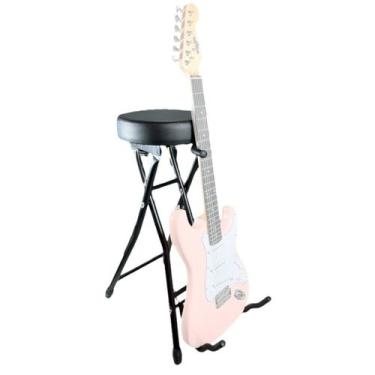 Imagem de Banco e suporte de instrumento violao p musico BSC dobravel - ART GUIT