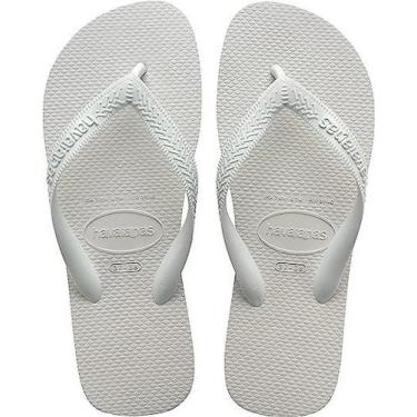 Imagem de Chinelo Havaianas Top FC Infantil, Branco, 29/30