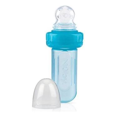 Imagem de Alimentador De Silicone Infantil Bebê Purê Papinha - Nuby, Azul
